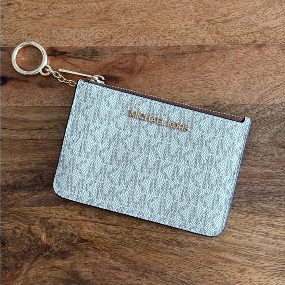 Michael Kors Metallic Silver Pouch
